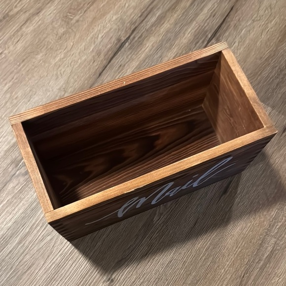 Wooden Mail Box with Script Design - Picture 2 of 7